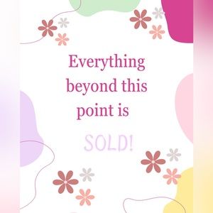 ❌ everything past this point has sold! ❌